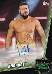 2019 Topps WWE Money in the Bank Wrestling Evolution Andrade Autographs Black(パラレル版)(1stナンバー!) 1/5