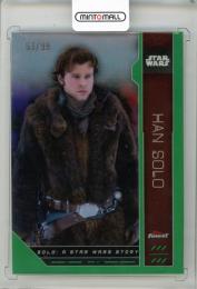 2023 TOPPS Finest Star Wars Han Solo Green Refractors #FN91【63/99】