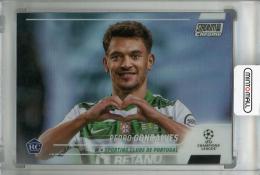 2021-22 Topps Stadium Club Chrome UEFA Champions League Sporting Clube de Portugal Pedro Goncalves Base Refractor (RC)(パラレル版)