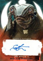 2017 TOPPS STAR WARS The Last Jedi  Ian Whyte as Bollie Prindel Autograph 12/99