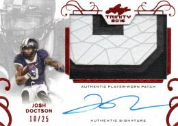 2016 LEAF Trinity  Josh Doctson Autograph & Player Worn Patch 10/25