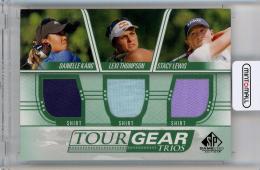 2021 Upper Deck SP Game Used  Danielle Kang / Lexi Thompson / Stacy Lewis Tour Gear Trios #TG3LTK