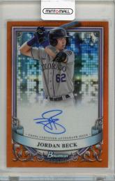 2024 BOWMAN SEERLING Jordan Beck 直筆サイン【43/75】 Colorado Rockies