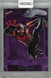 2024 SkyBox Metal Universe Avengers Miles Morales Purple FX #154【168/199】