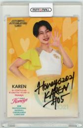 2021 BBM チアリーダー Dancing Heroine-華- 福岡ソフトバンク KAREN 直筆サインカード 38/90