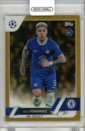 2023 Topps Chrome UEFA Club Competitions Enzo Fernandez Geometric Gold Refractors【14/50】 Chelsea FC