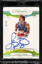 2019-20 Panini Flawless Collagiate #37 Larry Bird Signatures Gold【01/10】 Indiana State University (MSV#0256)