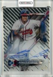 2018 Topps High Tek Ronald Acuna Jr. #HT-RA RC Autographs Black Orbit Diffractor【30/50】 Braves