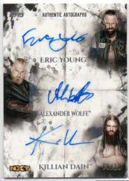 2018 TOPPS WWE Undisputed	Triple Autographs	Eric Young / Alexander Wolfe / Killian Dain	【06/10】