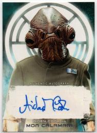 2017 TOPPS Star Wars The Last Jedi	Autograph	Aidan Cook (Mon Calamari)