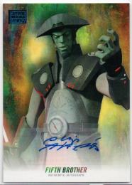 2018 TOPPS Star Wars Galaxy	Blue Parallel Autograph	Philip Anthony-Rodriguez (Fifth Brother)	【17/50】