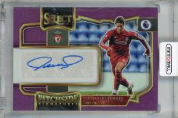 2022-23 Panini Select Premier League Fernando Torres Pitchside Signatures Purple #4 Auto【34/49】 Liverpool FC