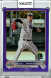 2022 Topps NPB Chrome  東京ヤクルト 山下輝 Base, Purple Parallel 039/299