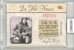2018 The Ber Pieces Of The Past Antiquity Edition  Bufaro Bill Cody In The News Press Relics