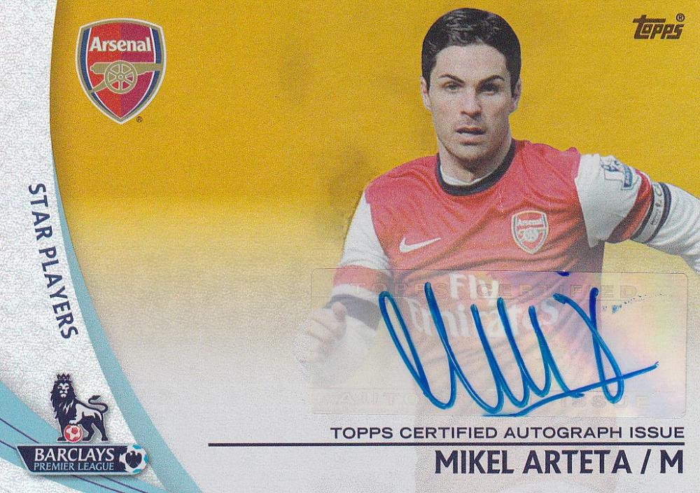 アーセナル　ミケルアルテタ　サインカード　topps ミントモール / MINT 浦和店 / 2013-14 Topps Premier Gold