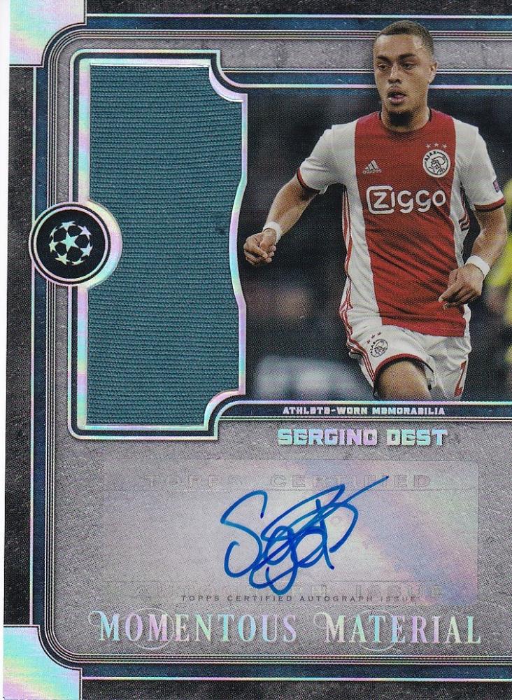 ミントモール / MINT 浦和店 / 2019-20 Topps Museum Collection UEFA Champions League AFC  Ajax Sergino Dest Autograph Jumbo Relics 022/199