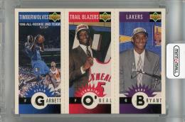 1996-97 Upper Deck Collector's Choice Kevin Garnett/Jermaine O'Neal/Kobe Bryant Mini II