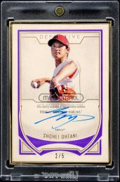 2019 Topps Definitive Collection #DCFASO Shohei Ohtani Framed Autographs Purple【2/5】 Los Angeles Angels