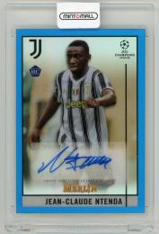 2020-21 Topps Merlin Chrome UEFA Autographs Blue Refractor Parallels Juventus Jean-Claude Ntenda 【23/75】 Juventus