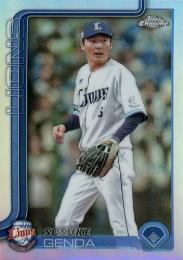 2025 TOPPS Chrome NPBプロ野球 #104 源田壮亮(西武)【リフラクターパラレル版】レギュラーカード