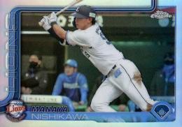 2025 TOPPS Chrome NPBプロ野球 #106 西川愛也(西武)【リフラクターパラレル版】レギュラーカード