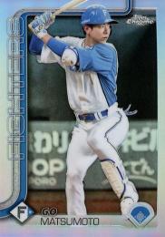 2025 TOPPS Chrome NPBプロ野球 #127 松本剛(日本ハム)【リフラクターパラレル版】レギュラーカード