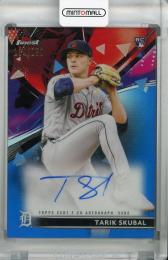 2021 Topps Finest Detroit Tigers Tarik Skubal Autographs Blue Refractors 134/150