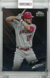 2021 Topps Chrome Black Los Angeles Angels Mike Trout Base