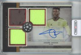 2020-21 Topps Museum Collection UEFA Champions League Andre Onana Triple Relic Autographs #SPTAAO【09/35】 AFC-AJAX