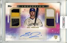 2024 Topps Inception Sal Frelick #QRA-SF Quad Relic Autograph Card【18/25】 Brewers
