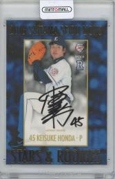 2016 EPOCH  埼玉西武ライオンズSTARS & ROOKIES / 本田圭佑 REGULAR PARALLEL SIGNATURES直筆サインカード 【16/88】