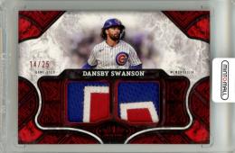 2025 Topps Tier One Dansby Swanson #T1R-DS Tier One Relic Dual Patch Parallel【14/25】 Cubs