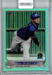 2022 Topps NPB Chrome  東京ヤクルト 柴田大地 Base, Aqua Parallel 085/199