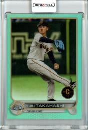 2022 Topps NPB Chrome  巨人 高橋優貴 Base, Aqua Parallel 021/199