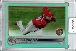 2022 Topps NPB Chrome  広島 大瀬良大地 Base, Aqua Parallel 033/199