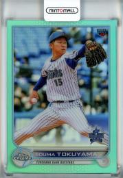 2022 Topps NPB Chrome  横浜DeNA 徳山壮磨 Base, Aqua Parallel 115/199