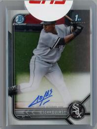 2022 Topps Bowman Oscar Colas Chrome Prospect Autographs #CPA-OCS 1st Chicago White Sox
