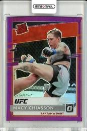 2021 PANINI Chronicles UFC  Macy Chiasson Donruss Optic Rated Rookies Purple #203 25/49