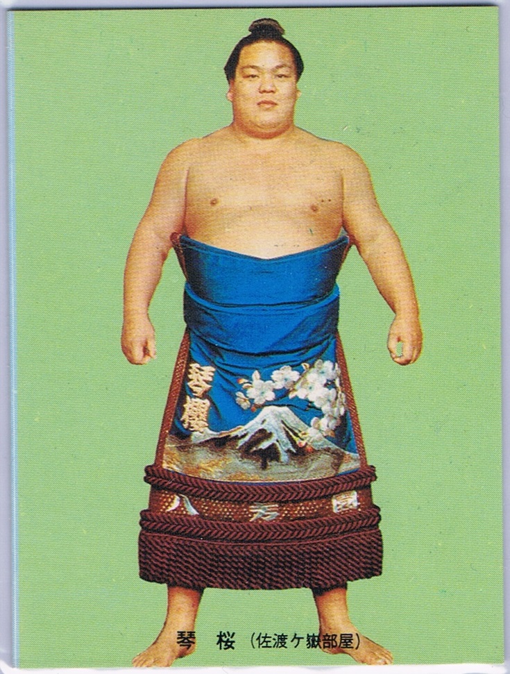 1973年度版カルビー	大相撲　琴桜 NO1