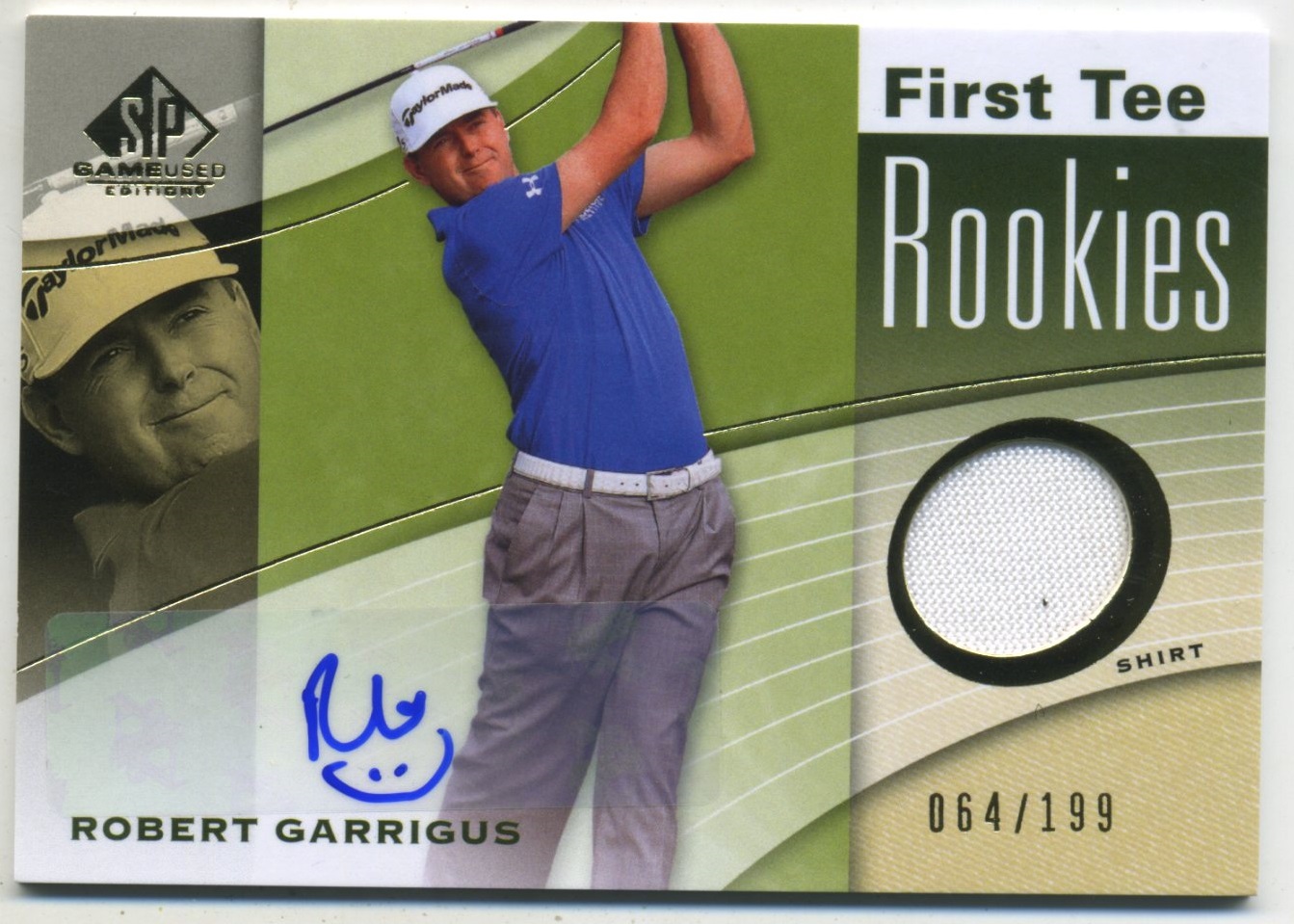 2012 SP Game Used ロバート・ガリガス 直筆サイン入りシャツカード(RC) 064/199