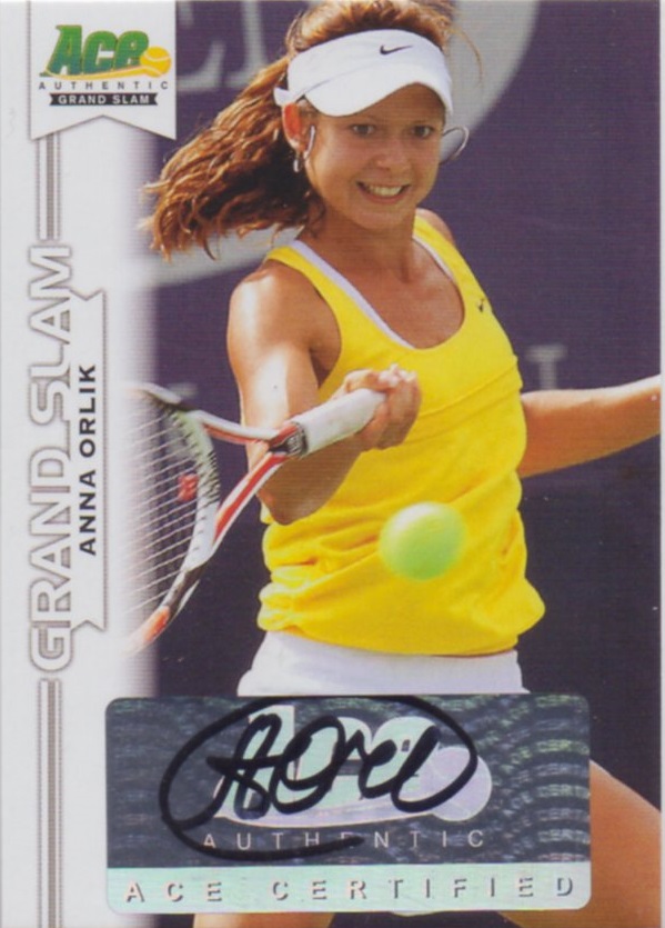 2013 ACE GRAND SLAM	アンナ・オーリック	直筆サインカード
