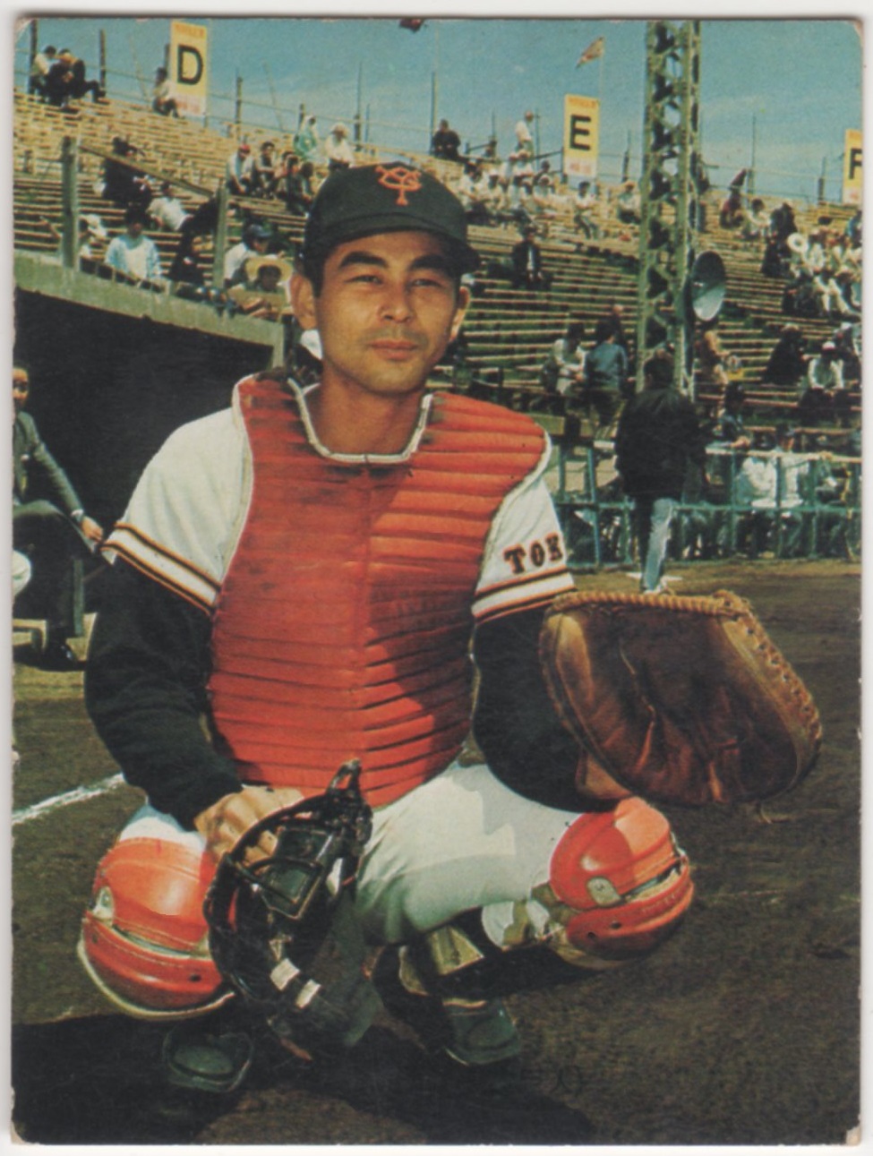 カルビープロ野球カード1973[プロ野球物知りカード・バット版]NO.27 吉田孝司(巨人)