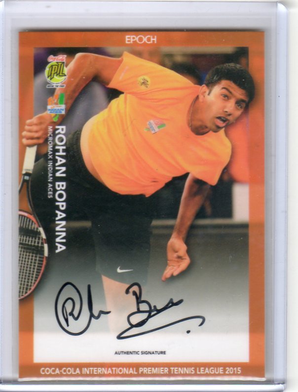 2015 エポック テニス IPTLセット 	Rohan Bopanna  ロハン・ボパンナ	直筆サインカード	6/27