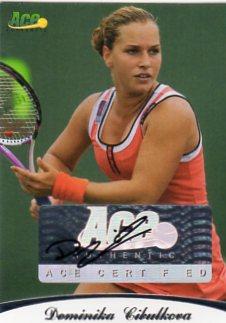 2010 Ace Authentic Dominika Cibulkova Autograph 48/85
