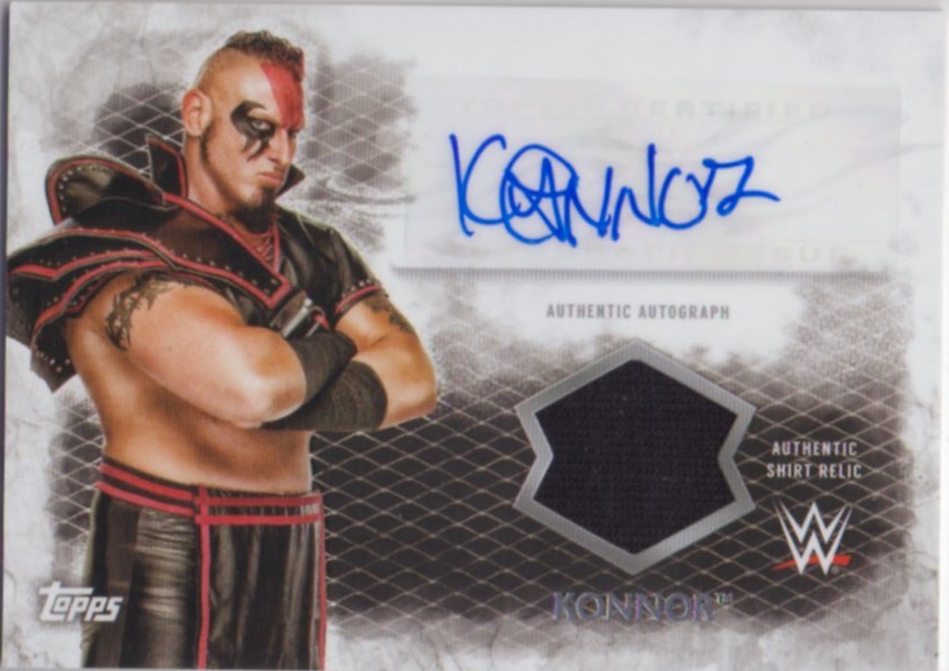 2015 TOPPS WWE Undisputed	Jersey Autographs Konnor