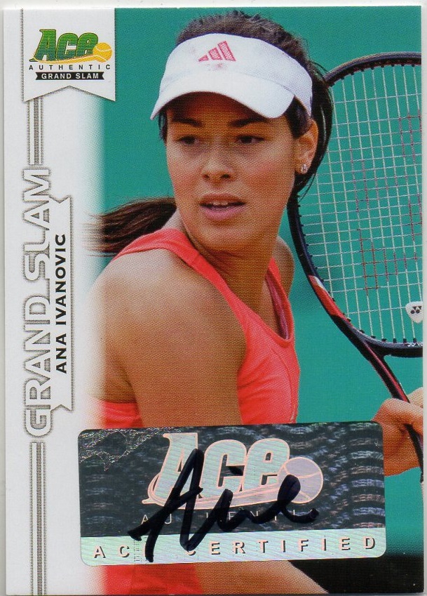 2013 ACE GLAND SLAM	アナ・イバノビッチ	直筆サインカード