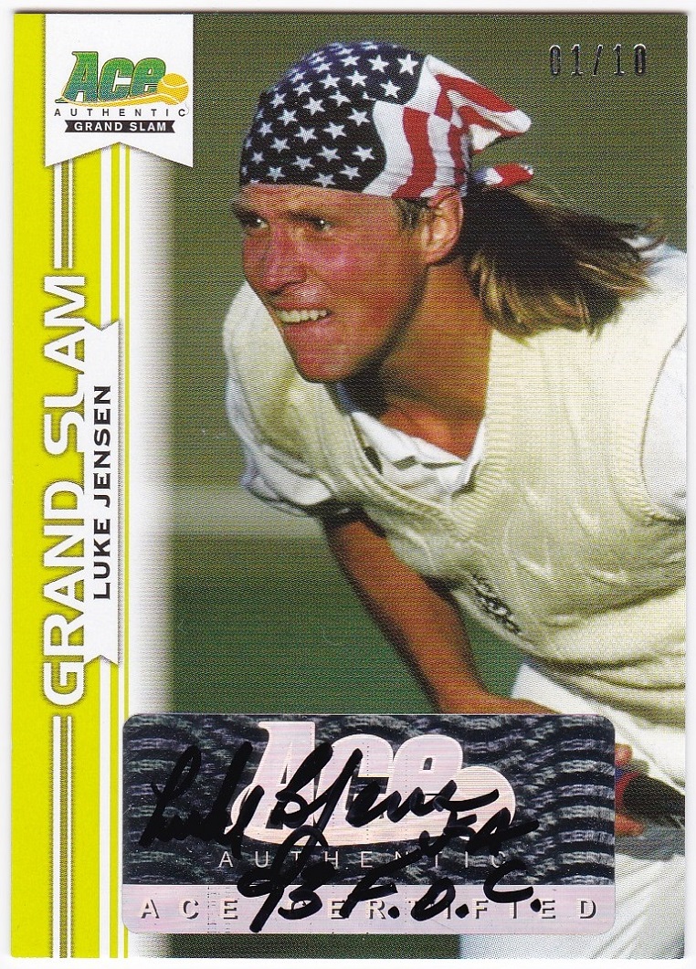 2013 Ace Authentic Grand Slam ルーク・ジェンセン 直筆サインカード 01/10