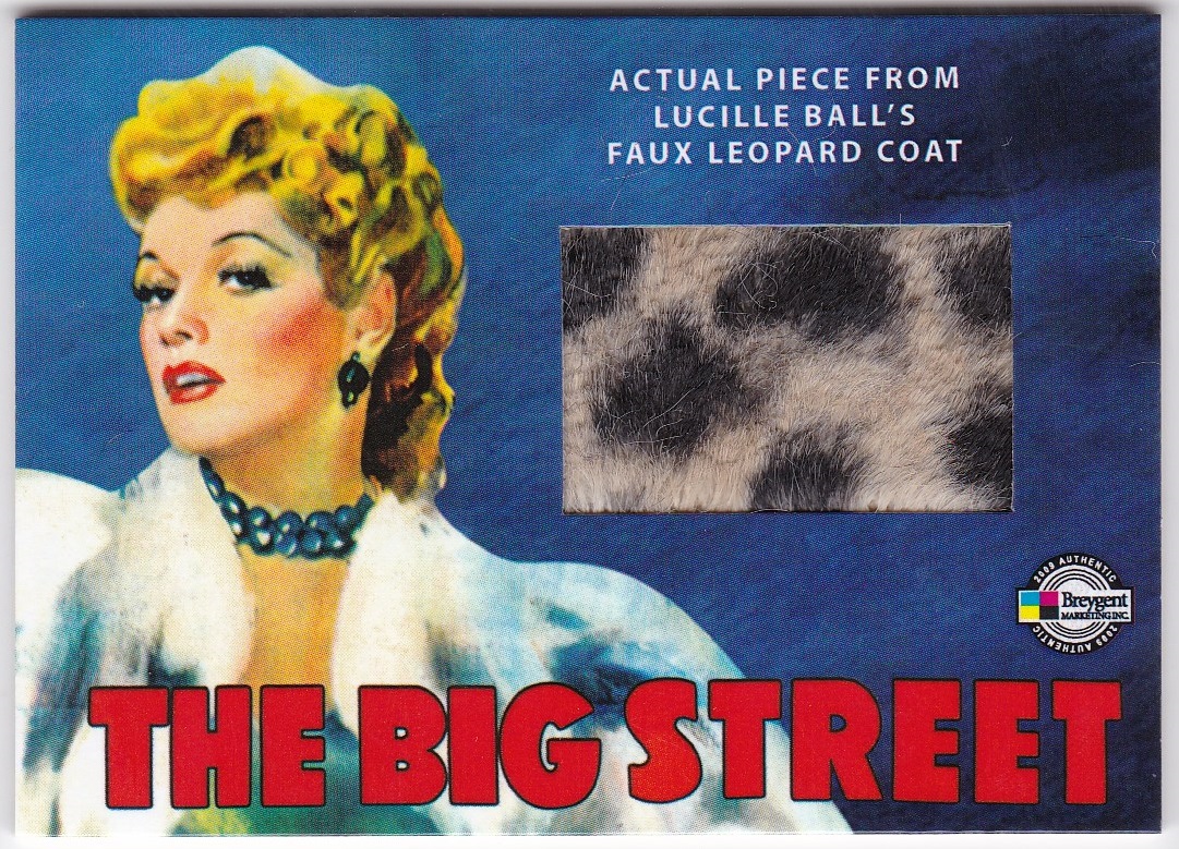 2009 BREYGENT Classic Vintage Movie Posters Stars Monsters and Comedy Prop and Costumes / Lucille Ball’s Faux Leopard Coat
