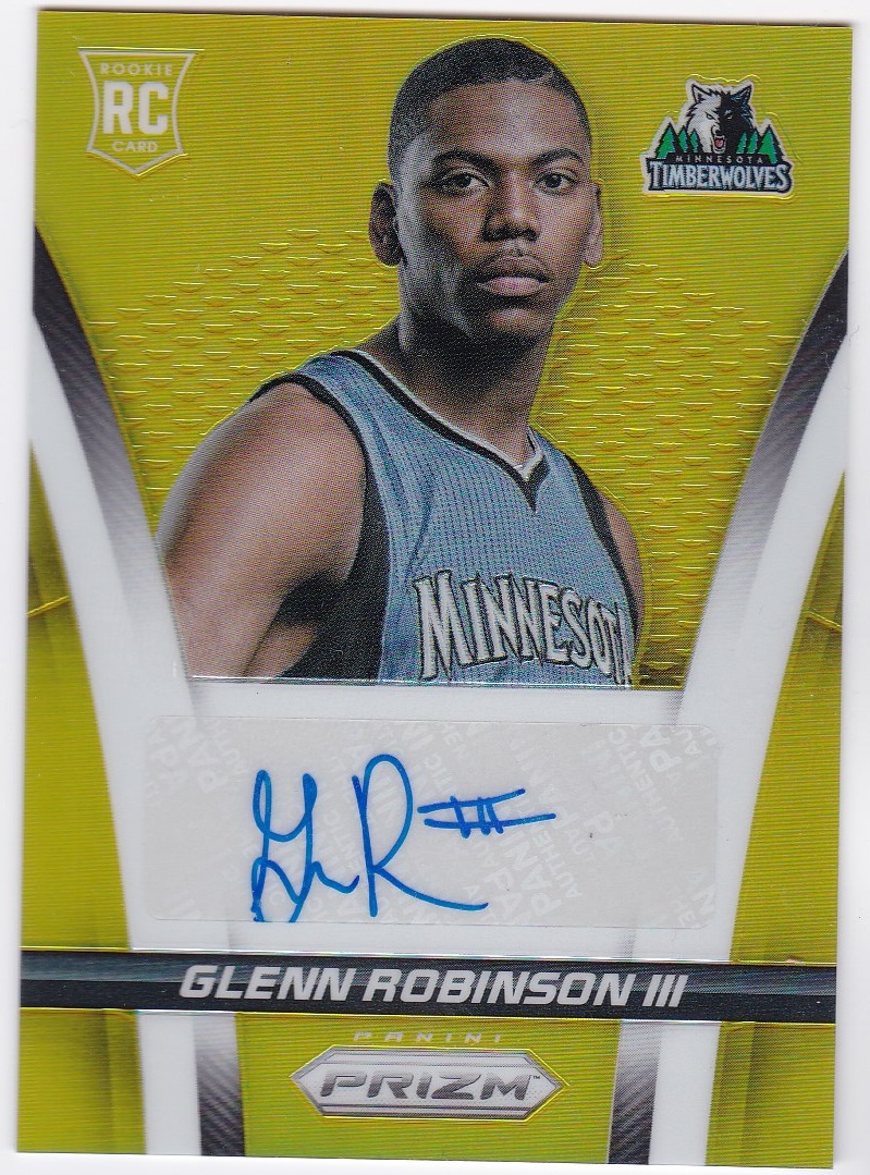 2014-15 Panini Prizm【10枚限定】Rookie Autographs Prizms Gold Glenn Robinson III