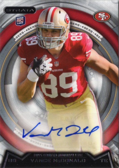 2013 TOPPS Strata Football	Vance McDonald	Autograph